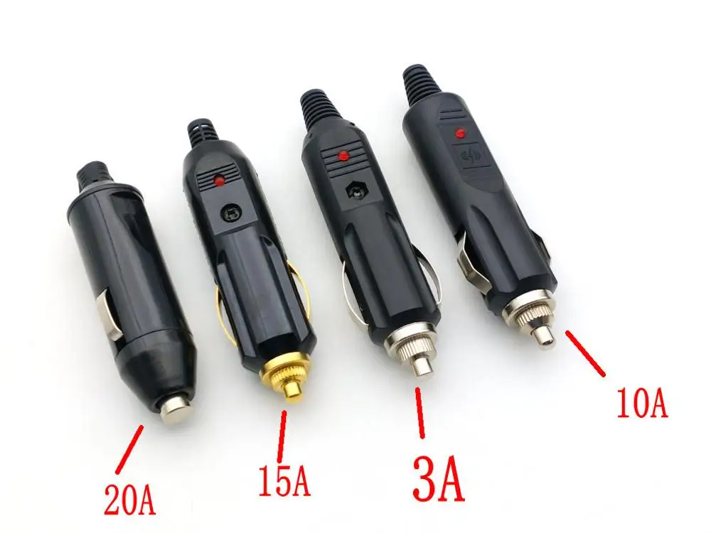 Car-Power-Cigarette-Plug-1-9.webp Car Power Cigarette Plug 3A/10A/15A/20A Fuse Led Charger Cable adapter - Image 1