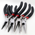 Stainless Steel Needle Nose Pliers Hand Tool Black 12.5cm - Image 3