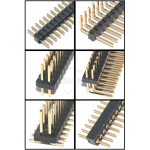 1.27mm 1*40 2*40 2x50 Pin Header Male Pitch Male Single/Double Row Pin Header Strip Gold Plated Copper Connector - Image 3