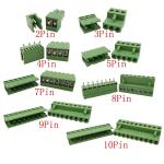3.96mm Pitch HT3.96 mm Straight Needle 2-10 Pin PCB Screw Wire Terminal Block  300V 10A Plug Pin Socket Cable Connector - Image 4
