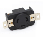 Black American 30A 250V NEMA L6-30P L6-30R US 3-hole anti-off industry power plug socket inline wire connector - Image 5