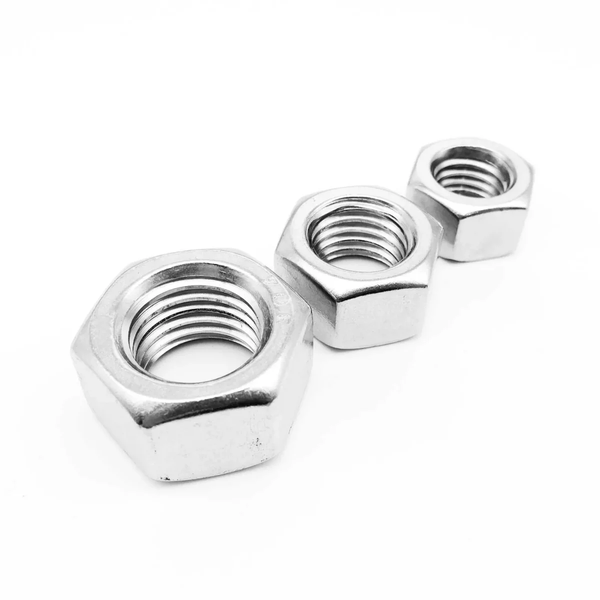 M1 M1.2 M1.4 M1.6 M2 M2.5 M3 M3.5 M4 M5 M6 M8 M10 M12 M16 M20 M24 DIN934 304 Stainless Steel Hex Hexagon Nut - Image 5