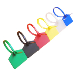 3*120mm Color Nylon Waterproof Label Ties Network Lock Cable Ties Identification Plate Plastic Seal Mark Signs for Wires