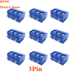 5.0mm  Pitch KF301 2P 3P 4P 5mm Screw Wire Terminal Block KF301-2P KF301-3/4PStraight Pin Spliceable Plug-in PCB Cable Connector - Image 3