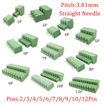 3.81mm 15EDG 2-12Pin PCB Screw Terminal Block Male Female Connector 2EDG Straight Needle/Right Angle Plug-in Header Socket - Image 3