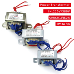 Mini EI Power transformer AC 220V to 6V 9V 12V 15V 18V 24V 36V 48V 2 Wire