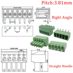 3.81mm 15EDG 2-12Pin PCB Screw Terminal Block Male Female Connector 2EDG Straight Needle/Right Angle Plug-in Header Socket - Image 6