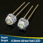 12v 5v 5mm Led Straw Hat Super Bright White Red Blue Green Indicator Light Emitting Diode Epistar Chip Built-in Resistanc - Image 2