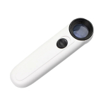 20X 21mm Straight Handle Magnifying Glass loupe with 2 LED Lights Illuminated Pocket Magnifier for Analysis Iridology MG6B-1B - Image 3