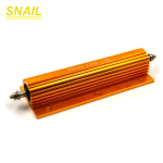 RXG24 Aluminum housed resistor,golden aluminum shell resistor.100w 150w 200w 250w 300w 500w,Discharge resistor,Decoding resistor - Image 3