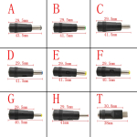 DC Connectors 5.5x2.1mm Female to 5.5x2.5 5.5x1.7 6.0x4.4 6.3x3.0 4.8x1.7 4.0x1.7 3.5x1.35mm Male Laptop Power Plug Adapter - Image 3