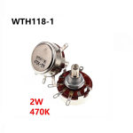 WTH118 1K 2.2K 4.7K 10K 22K 47K 100K 470K 1M 2W 1A Potentiometer New Authentic Variable Resistor VR Resistance 100K Ohm - Image 2
