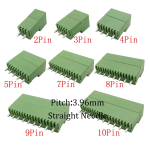 3.96mm Pitch HT3.96 mm Straight Needle 2-10 Pin PCB Screw Wire Terminal Block  300V 10A Plug Pin Socket Cable Connector