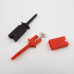 50mm Mini Single Test Hook Clip Probe for Electronic Testing IC Grabber red black flat Crocodile Clip Hooks electric Test Clip - Image 4