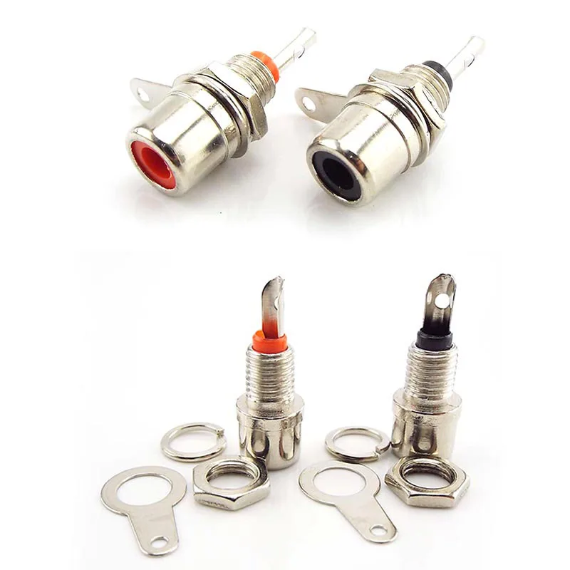 kf-H922e59c0fa8e4a7bbae1f01e1cadb648F-RCA-Panel-Mount-Connector-RCA-Female-Socket-RCA-Panel-Mount-Audio-Socket-Plug-Connector-Bulkhead-Meal.webp RCA Panel Mount Connector RCA Female Socket RCA Panel Mount Audio Socket Plug Connector Bulkhead Meal Connectors P1 - Image 1