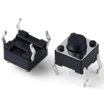 Black  4Pin 6*6*4.3/4.5/5/6/7/8/9/10/11/12/13/14/15/16/17/18/19/20mm Toy Mini Micro Push Button DIP Tactile Switch - Image 3