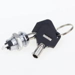 12MM Stainless Steel Telephone Lock Electronic Lock Power Lock Key Switch S1201 Double Side Pull Out Type 0.5A250V AC 2Keys - Image 2
