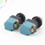 25mm Momentary With lamp Push button switch 25mm 5A 380V Circular small size Flat round Red Green LA19-11D - Image 3