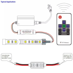 11key LED strip controller Mini Dimmer RF Remote 5-24v For 5630 2835 5050 Single Color LED strip 1-10PCS - Image 5