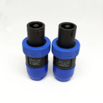 Speakon NL4FC Blue 4 Pin Male Plug Compatible Audio Cable Connector - Image 2