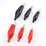 28MM 35MM Metal Alligator Clip Crocodile Electrical Clamp Testing Probe Meter Black Red Plastic Boot DIY Car Auto Battery - Image 5