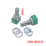 RK097G 1K 5K 10K 20K 50K 100K 500K B1K B5K B10K B100K with a switch audio 6pin shaft 15mm amplifier sealing potentiometer - Image 4