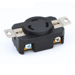 Black American 30A 250V NEMA L6-30P L6-30R US 3-hole anti-off industry power plug socket inline wire connector - Image 4
