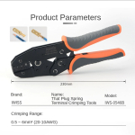 IWS-0546B Automotive Wire Harness Terminal Pliers 4.8/6.3mm Spring Connectors Crimping Pliers Cold Pressing Tool Hand Crimper - Image 3