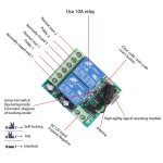Professional DC 12v 2ch Relay Receiver Wireless Remote Control Switch Module Rf Transmitter 433mhz Remote Controller - Image 6