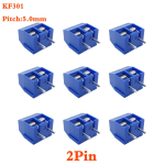 5.0mm  Pitch KF301 2P 3P 4P 5mm Screw Wire Terminal Block KF301-2P KF301-3/4PStraight Pin Spliceable Plug-in PCB Cable Connector - Image 2