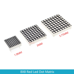 1.9MM/3MM/3.75MM 8X8 8*8 red led dot matrix Display Common Anode/common cathode 788AS 788BS 1088AS 1088BS 1588AS 1588BS