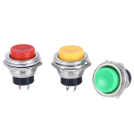 16mm Round Momentary Switch 3A125VAC/6A125VAC DS-212 SPST Self-reset Push Button Switch Red/Green/Blue/Yellow/White/Black - Image 3