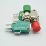 3 Pins Red green Signal PushButton Switch 16A 125V/250V AC Momentary SPDT 1 NO 1 NC reset Switch DS438 KW3-0Z-2