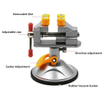 360 ° Rotatable Mini Table Bench Vise Adjustable Jaw Fixed Electric Small Grinder Rotary Suction Cup Fixed Frame Hand Tools - Image 3
