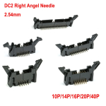 2.54mm Pitch DC2 Right Angle /Straight Hook Horn Socket Connector 10/14/16/20/26/30/40P for Flat Ribbon Cable IDC Socket - Image 3