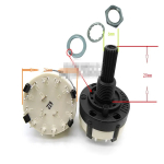 RS26 1 Pole 12 Position/2 Pole 6 Position/3 Pole 4 Position/4 Pole 3 Position Selectable Band Rotary Channel Selector Switch - Image 5