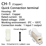 CH1 CH2 CH3 CH4 Quick Splice Lock Wire Connectors 1/2/3/4Pins Copper Electrical Cable Terminals For Easy Safe Splicing Into Wire - Image 4