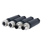 M8 sensor connector waterproof male&female plug straight angle screw threaded coupling 3pin 4pin - Image 4