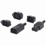 IEC320 10A 250V Black Male female docking Plug Connector Rewireable C13 C14 Plug Rewirable Power Konektor 3 Pin AC Socket - Image 2