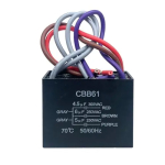 4.5uf + 6uf + 5uf 5 Wire 250VAC CBB61 Ceiling Fan Capacitor 50/60Hz Motor Non Polarity 5 Wire - Image 3