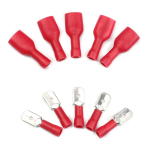 Insulated Female&Male Crimp Spade Terminals Wire Butt Connector Electrical Wire Cable Connecors Assorted Kit - Image 4