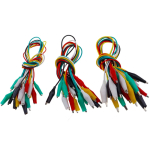 Color Alligator Clip Electric DIY Small Battery Power Cord Sheath Electric Clamp Double Head Test Clamp.28mm35mm45mm 50cm - Image 2