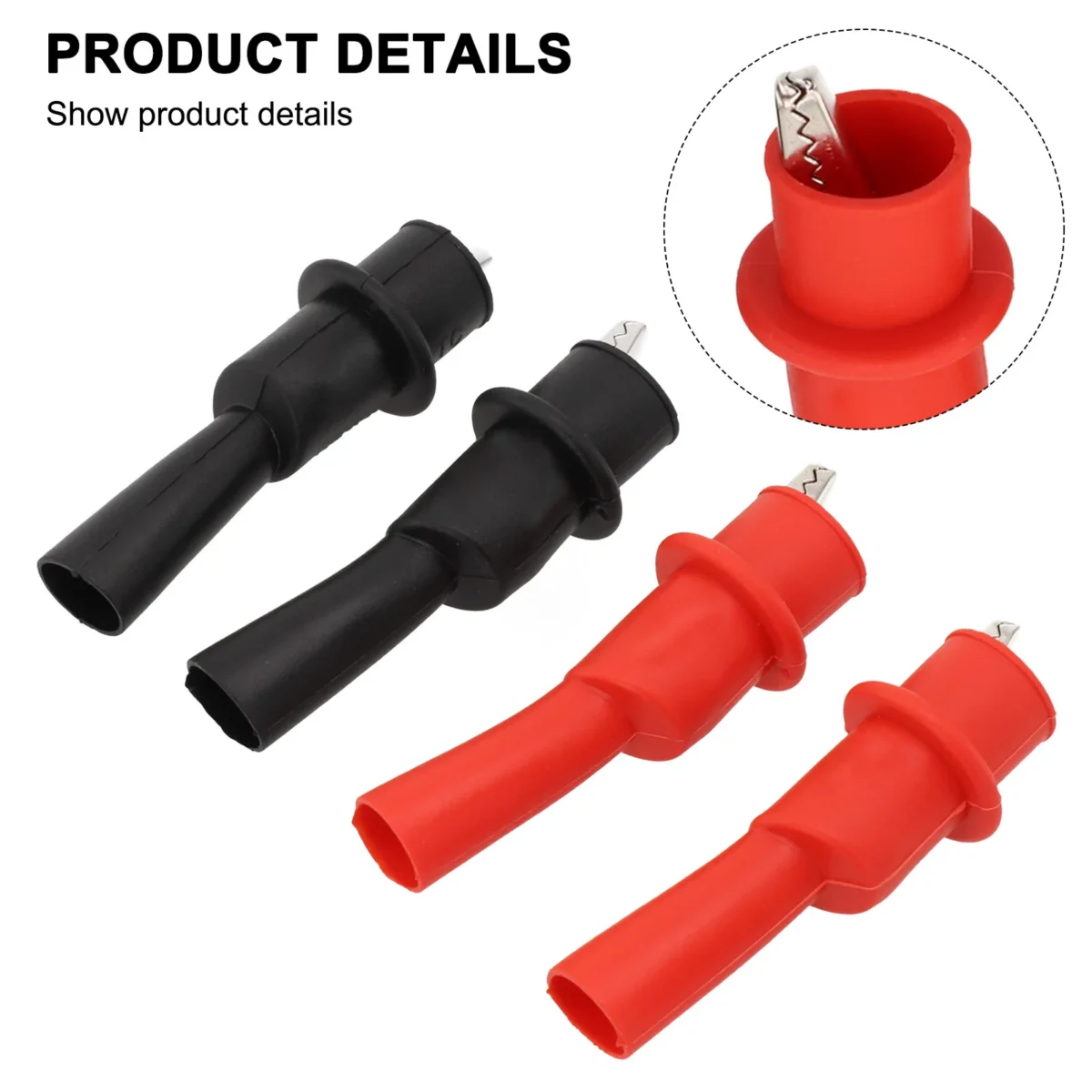 Circuit Tester Metal Crocodile Clip Multimeter Probe Circuit Multimeter Plug Plug Rubber Insulation Test Voltage - Image 6