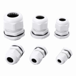Waterproof Cable Gland 10pcs Cable entry IP68 PG7 for 3-6.5mm PG9 PG11 PG13.5 PG16 PG19/21/ White Black Nylon Plastic Connector - Image 3