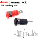 4mm Red&Black Banana Socket Professional Binding Post Nut Banana Plug Jack Connector Nickel Plated For 4mm - Image 3