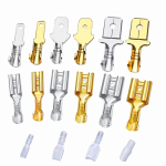 2.8/4.8/6.3mm Female and Male Crimp Terminal Brass Car Speaker Electric Wire Connectors And Insulating Sheath