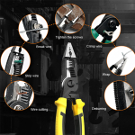 9 in 1 Multifunction Electrician Pliers Long Nose Pliers Combination Pliers Stripper/Crimper Pliers Diagonal Pliers Hand Tools - Image 3