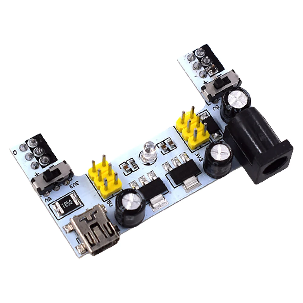 kf-S20a41541bde4416cb8947e470658dfc91-MB102-Mini-USB-2-Channel-Board-DC-5-3-3-V-Mini-USB-Breadboard-Breadboard-Power.webp MB102 Mini USB 2 Channel Board DC 5/3.3 V Mini USB Breadboard Breadboard Power Supply Module Fit for Arduino Bread Board - Image 1