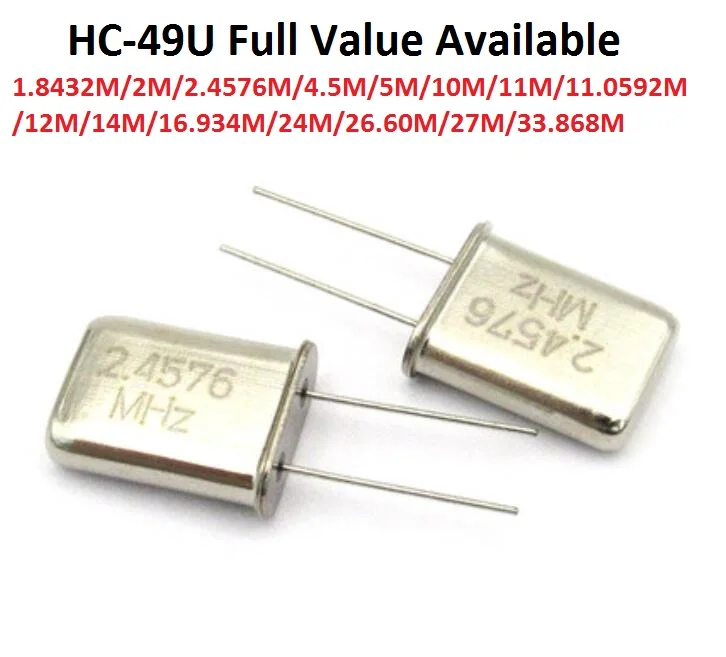 kf-S2176aafec3df4e90b8d2823c5c0463b8D-5PCS-Passive-Crystal-Oscillator-HC-49U-1-8432M-2M-2-4576M-4-5M-5M-10M-11M.webp Passive Crystal Oscillator HC-49U 1.8432M/2M/2.4576M/4.5M/5M/10M/11M/11.0592M/12M/14M/16.934M/24M/26.60M/27M/33.868M/MHZ 49 - Image 1