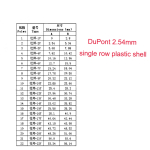 2.54mm DuPont head single row plastic shell 1X1P 2P 3P 4P 5P 6P 8P 9P 10P plug Jumper Wire CableHousing - Image 4